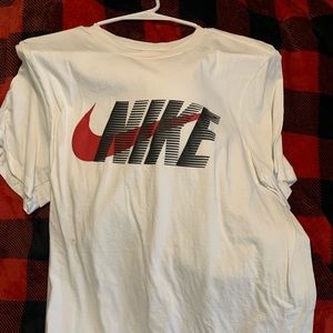 Large White Nike Swoosh Shirt